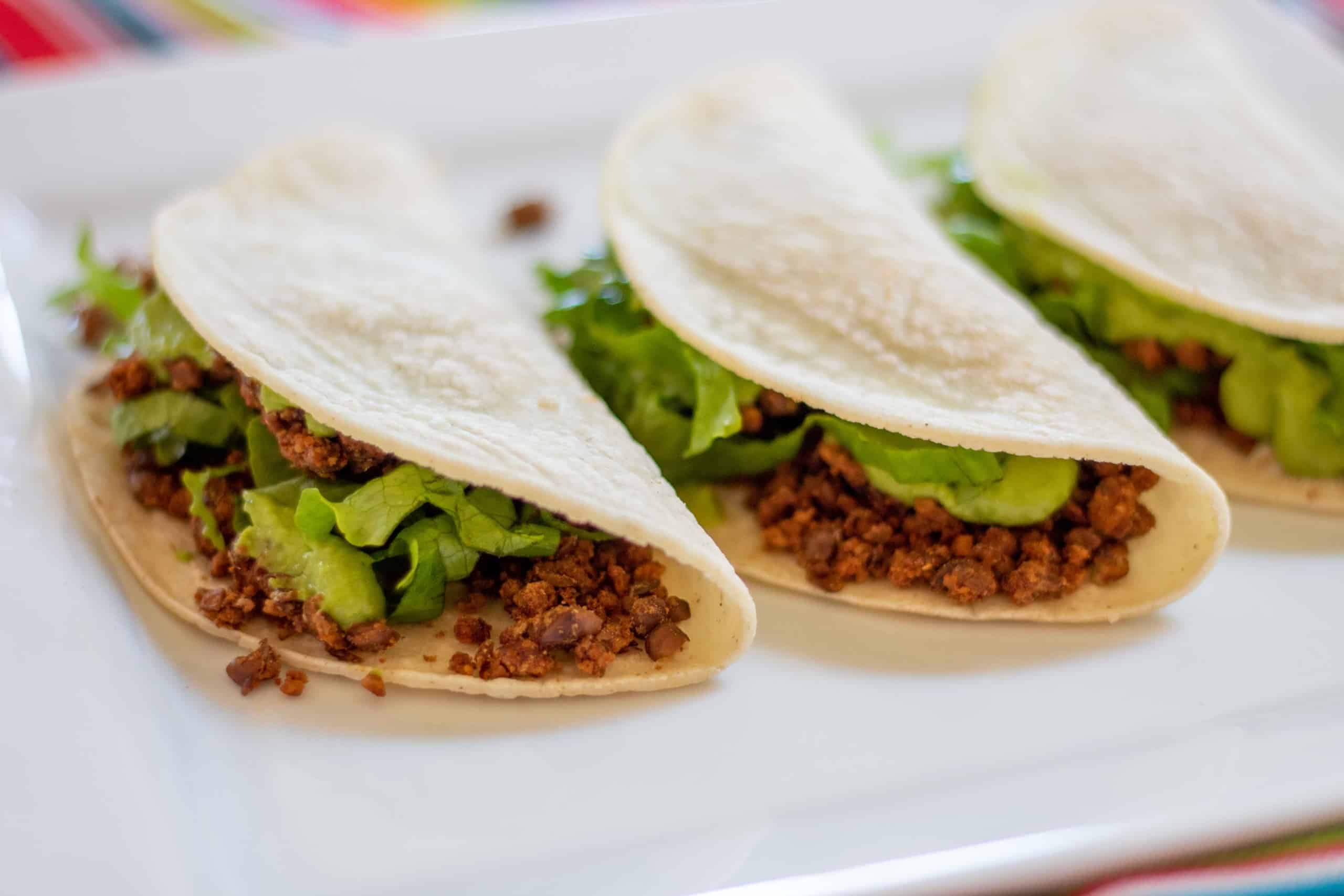 lentil-walnut tacos