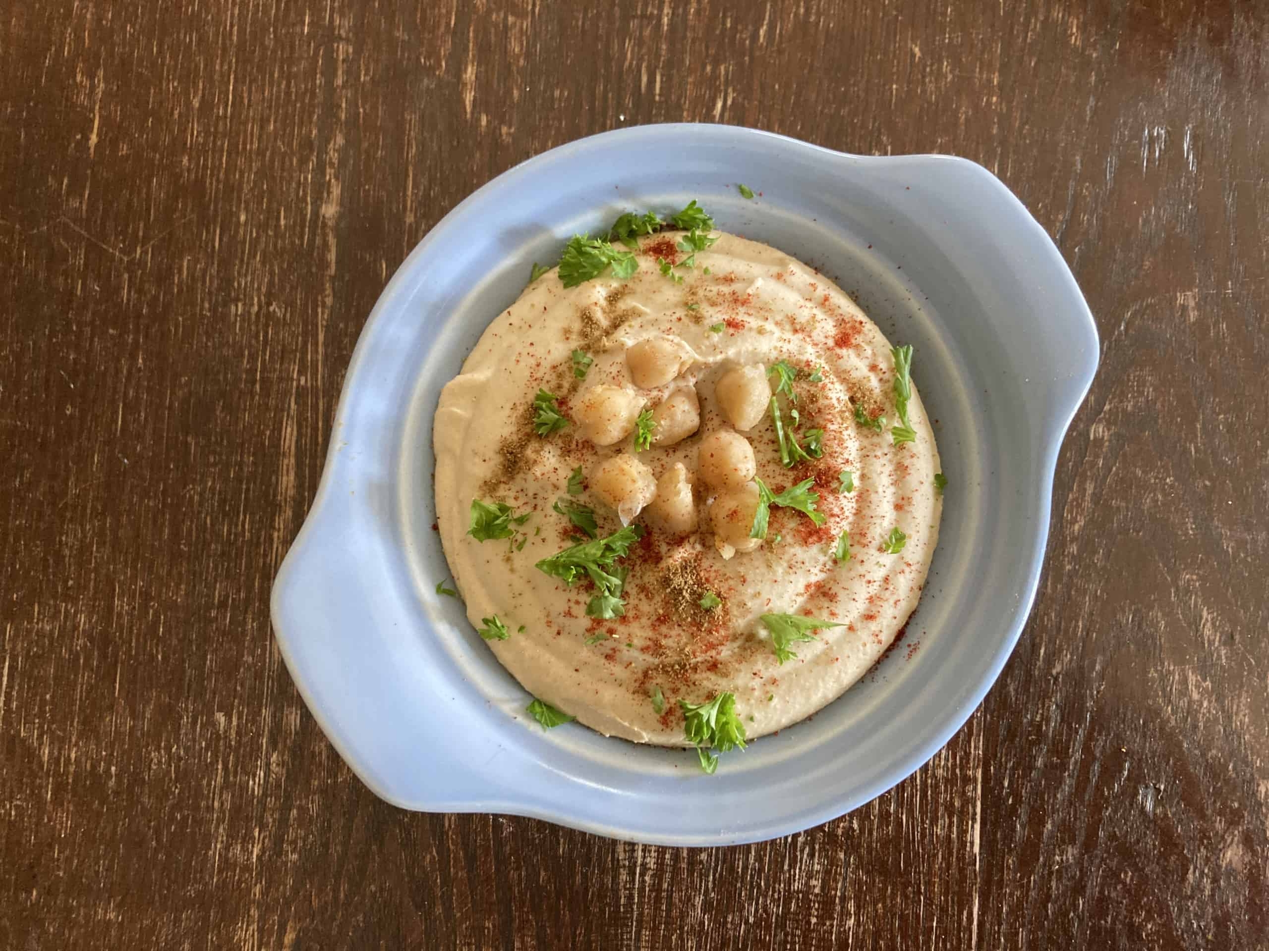 homemade hummus